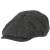 Flat cap Macon 49 Gen Herringbone, musta