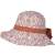 Summer hat Cannes Flower Organic, red
