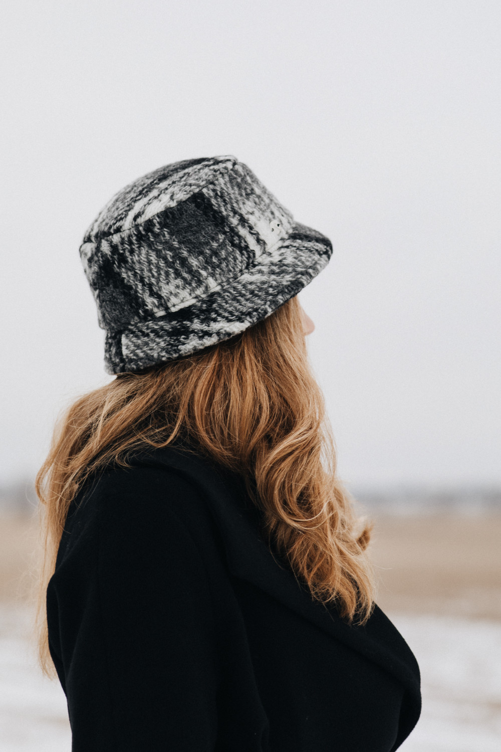 Alice Check Wool Hat